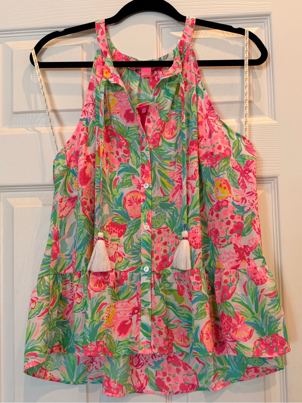 NWT Lilly Pulitzer Carolane Top in resort white pear necessities size XL